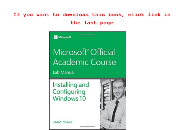 Microsoft official academic course moac
